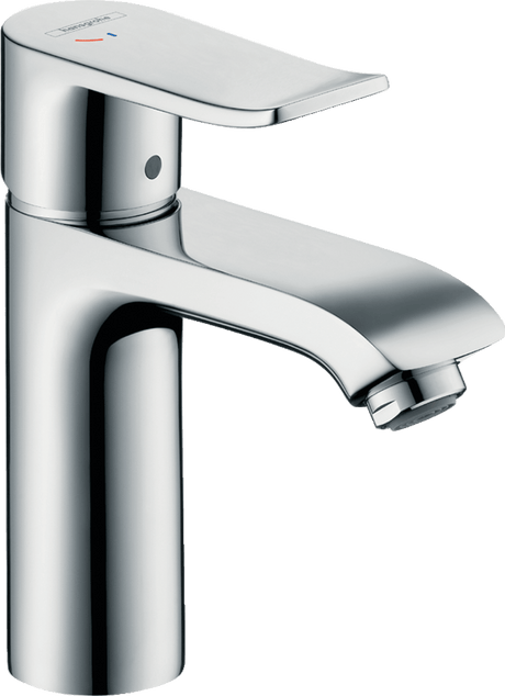 Hansgrohe Metris Single Lever Basin Mixer 110 Coolstart with Pop - up Waste - Chrome - 31121000 - TAP 'N' SHOWER