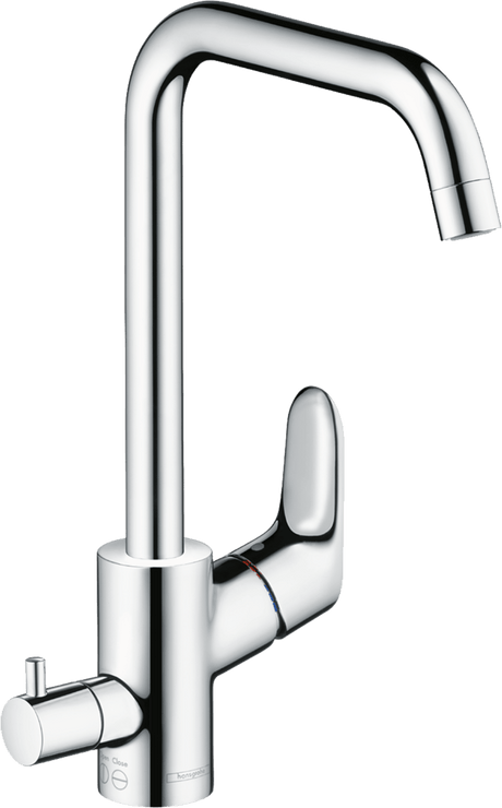 Hansgrohe Focus M41 Single Lever Kitchen Mixer 260 With Shut - off Valve For Additional Appliance Single Spray Mode - Chrome - 31823000 - TAP 'N' SHOWER
