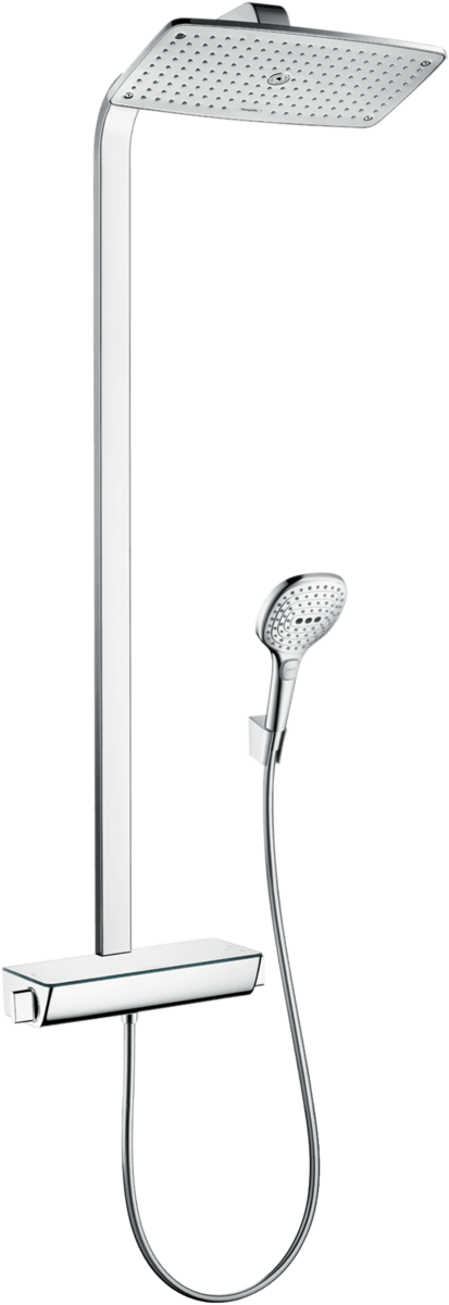 Hansgrohe Showerpipe 360 1jet EcoSmart 9 l/min with thermostat - Chrome - 27286000 - TAP 'N' SHOWER