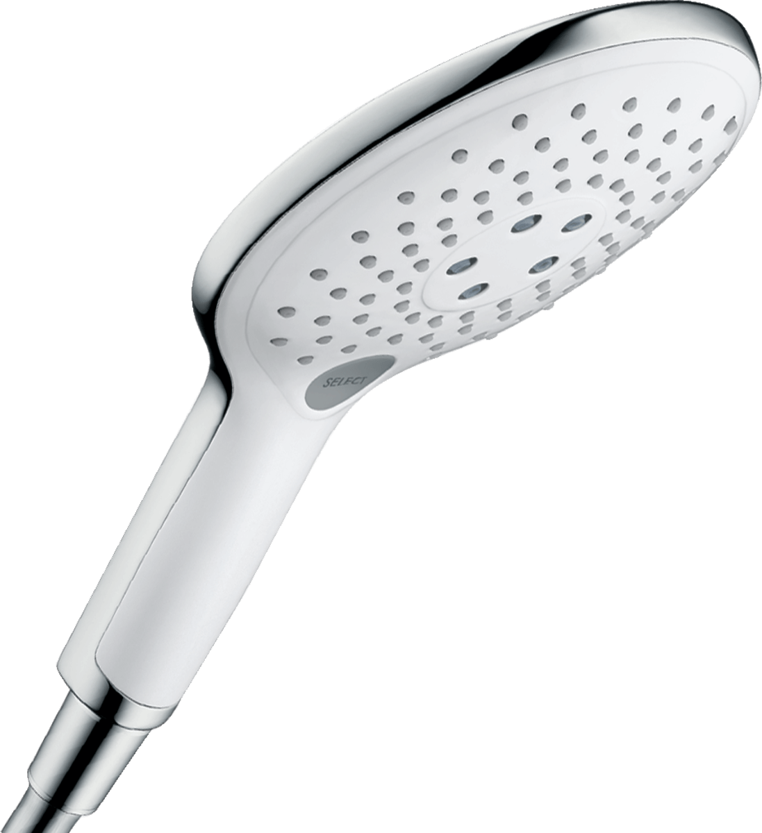 Hansgrohe Raindance Select S Hand Shower 150 3jet Ecosmart 9 L/min - White/Chrome - 28588400 - TAP 'N' SHOWER