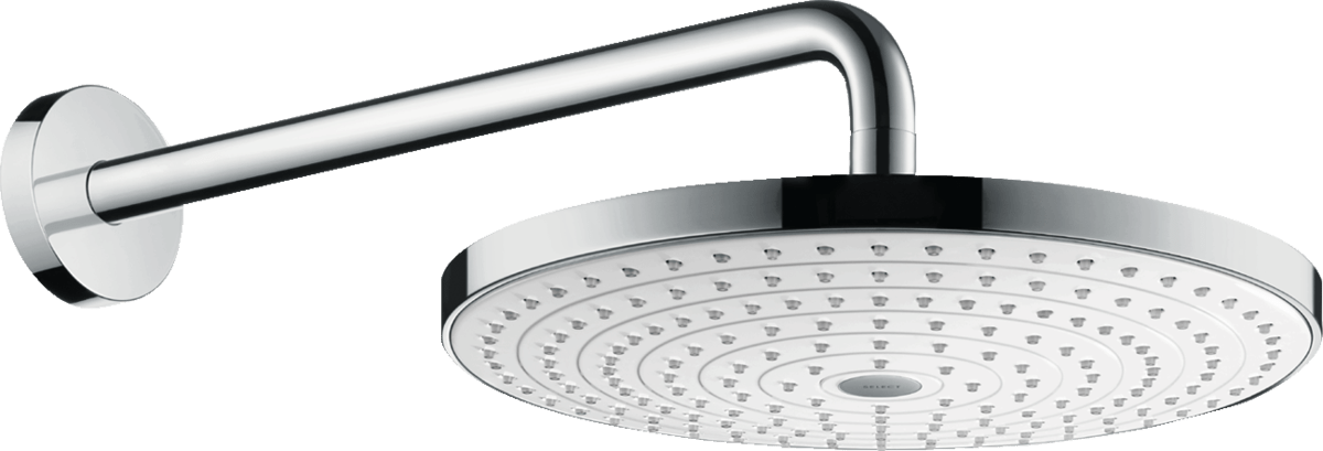 Hansgrohe Raindance Select S Overhead Shower 300 2Jet With Shower Arm - White/Chrome - 27378400 - TAP 'N' SHOWER