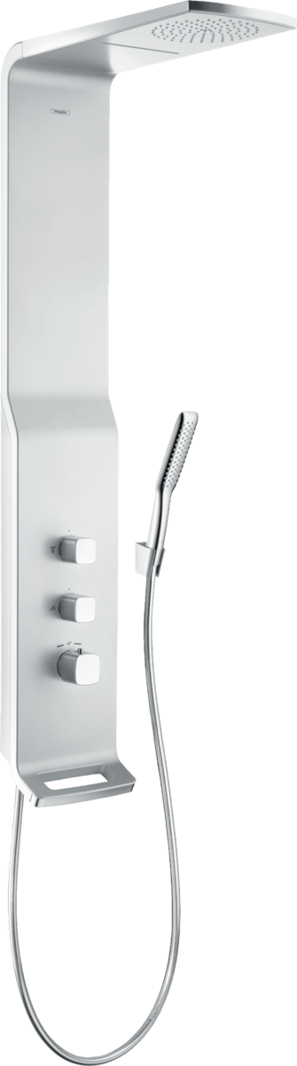 Hansgrohe Raindance Shower Panel Lift 180 2jet For Exposed Installation - Satin Chrome - 27008000 - TAP 'N' SHOWER