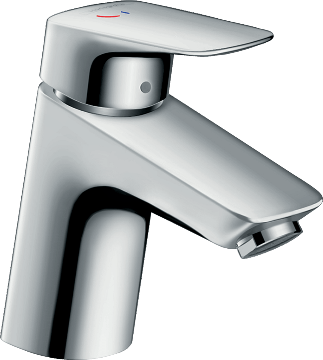 Hansgrohe Logis Single Lever Basin Mixer 70 Coolstart Without Waste - Chrome - 71073000 - TAP 'N' SHOWER