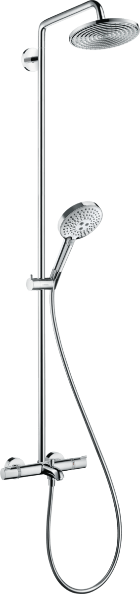 Hansgrohe Raindance S Showerpipe 240 1jet With Thermostatic Bath Mixer - Chrome - 27117000 - TAP 'N' SHOWER