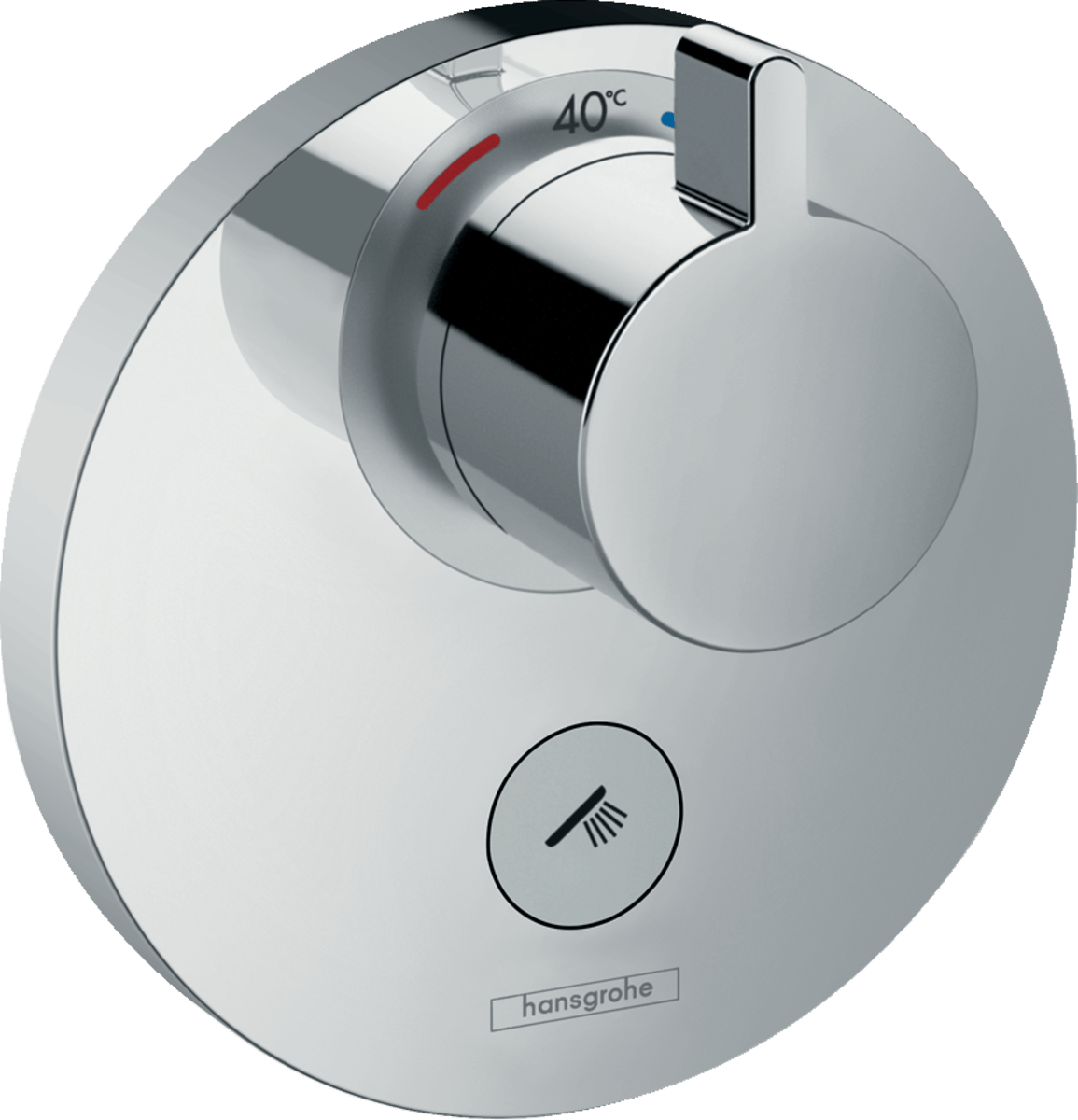 Hansgrohe ShowerSelect S Thermostatic Mixer Highflow For Concealed Installation For Multiple Outlets - Chrome - 15742000 - TAP 'N' SHOWER