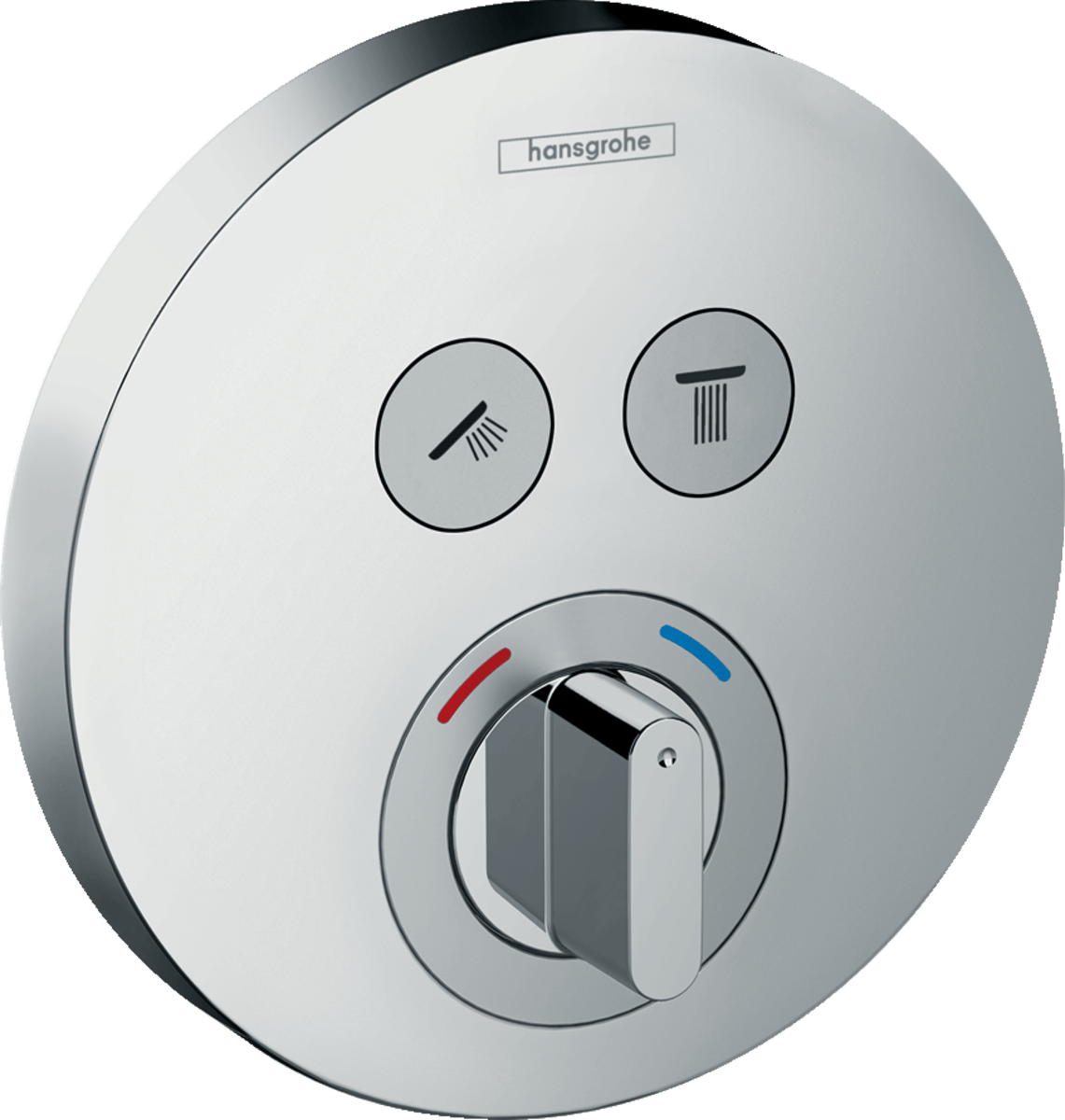Hansgrohe Showerselect S Mixer For Concealed Installation For 2 Outlets - Chrome - 15748000 - TAP 'N' SHOWER