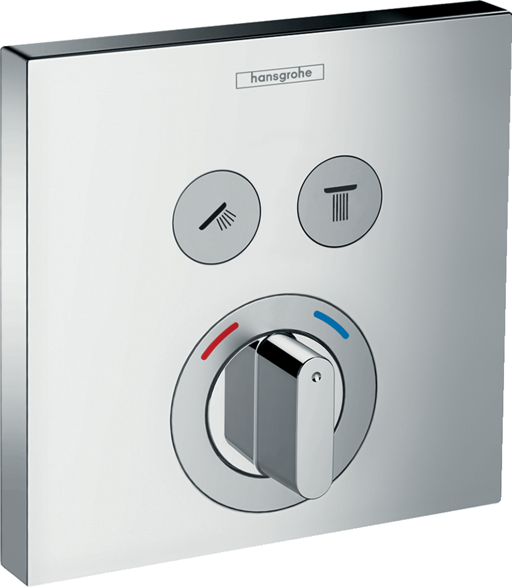 Hansgrohe ShowerSelect Mixer For Concealed Installation For 2 Outlets - Chrome - 15768000 - TAP 'N' SHOWER