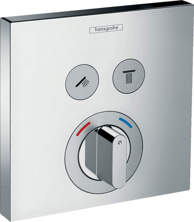Hansgrohe ShowerSelect Mixer For Concealed Installation For 2 Outlets - Chrome - 15768000 - TAP 'N' SHOWER