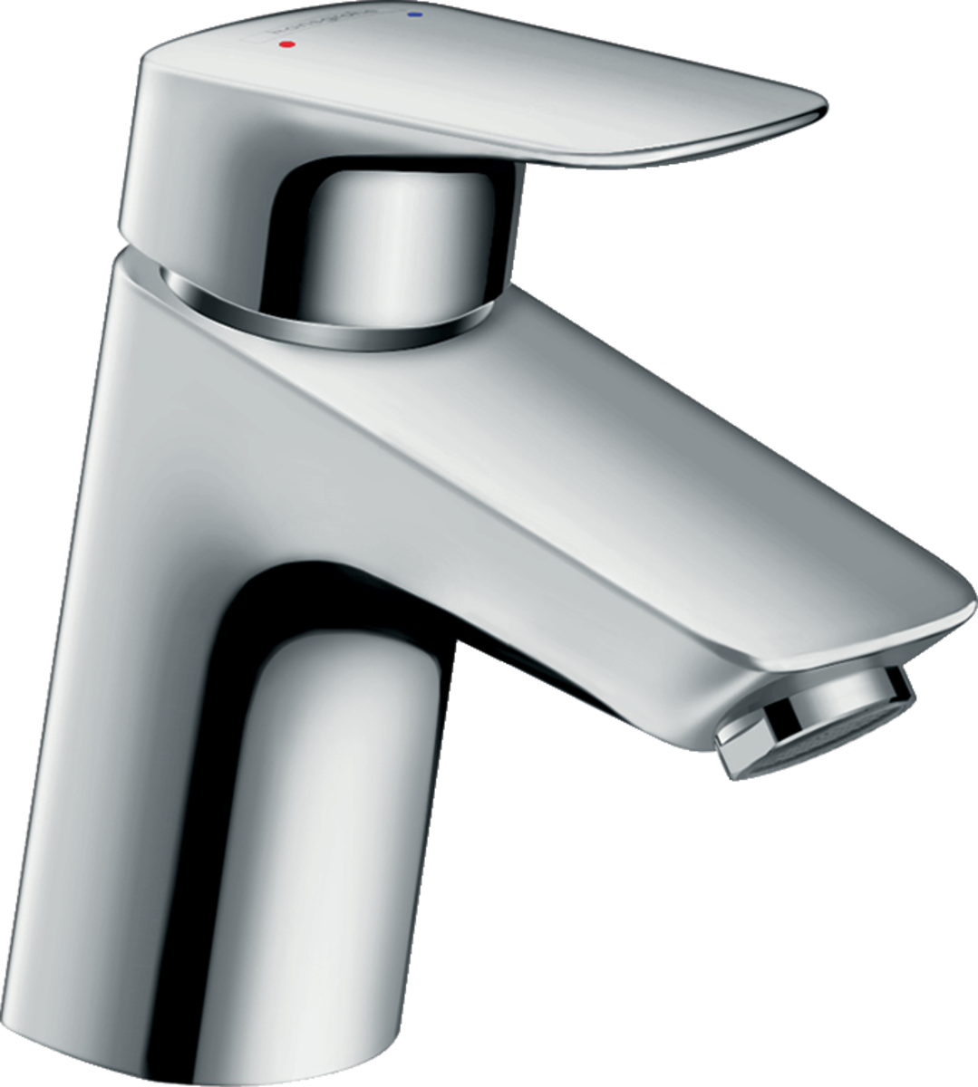 Hansgrohe Logis Single Lever Basin Mixer 70 chrome finish with push-open waste for vented hot water cylinders
