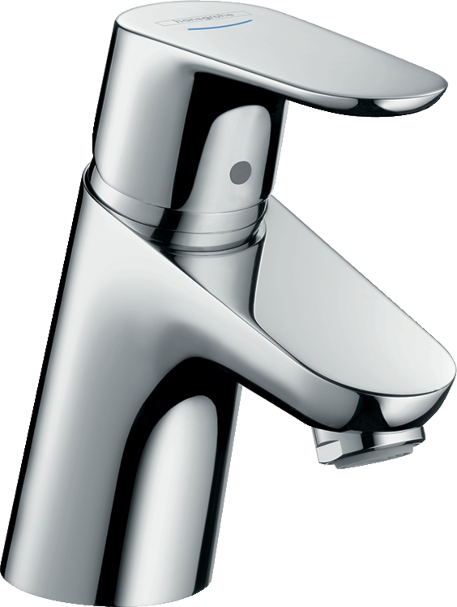 Hansgrohe Focus Pillar Tap 70 chrome cold water basin faucet with EcoSmart and QuickClean technology