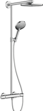 Hansgrohe Raindance Showerpipe 240 1jet Ecosmart 9 L/min With Thermostatic Shower Mixer - Chrome - 27228000 - TAP 'N' SHOWER