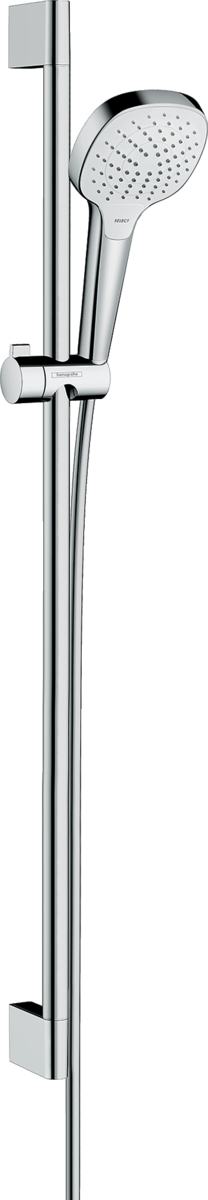 Hansgrohe Croma Select E Shower Set 110 Vario Ecosmart 9 L/min With Shower Rail 900mm - White/Chrome - 26593400 - TAP 'N' SHOWER