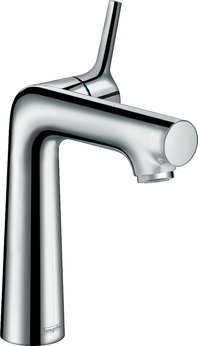Hansgrohe Talis S chrome single lever basin mixer with 140mm spout and integrated pop-up waste