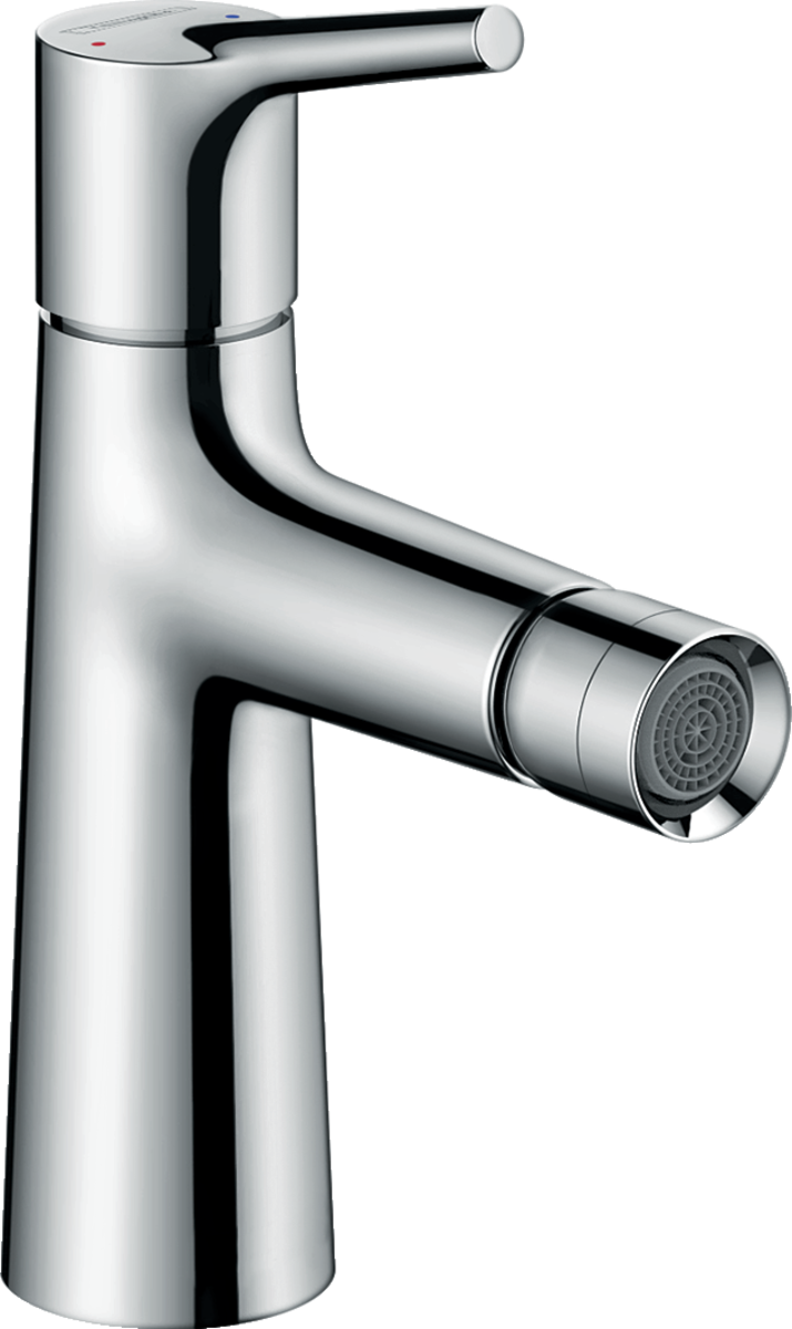 Hansgrohe Talis S single lever chrome bidet mixer with pop-up waste and EcoSmart technology