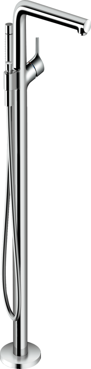 Hansgrohe Talis S chrome floor-standing single lever bath mixer with AirPower and QuickClean features