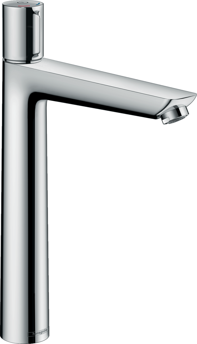 Hansgrohe Talis Select E chrome basin mixer tap with 240mm spout and single lever operation