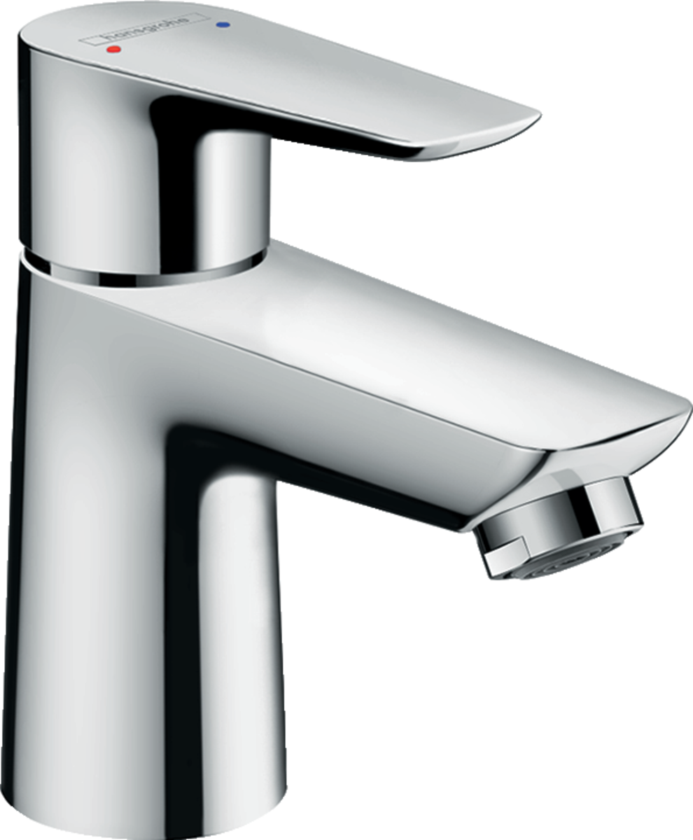 Hansgrohe Talis E single lever chrome basin mixer with sleek design and EcoSmart technology