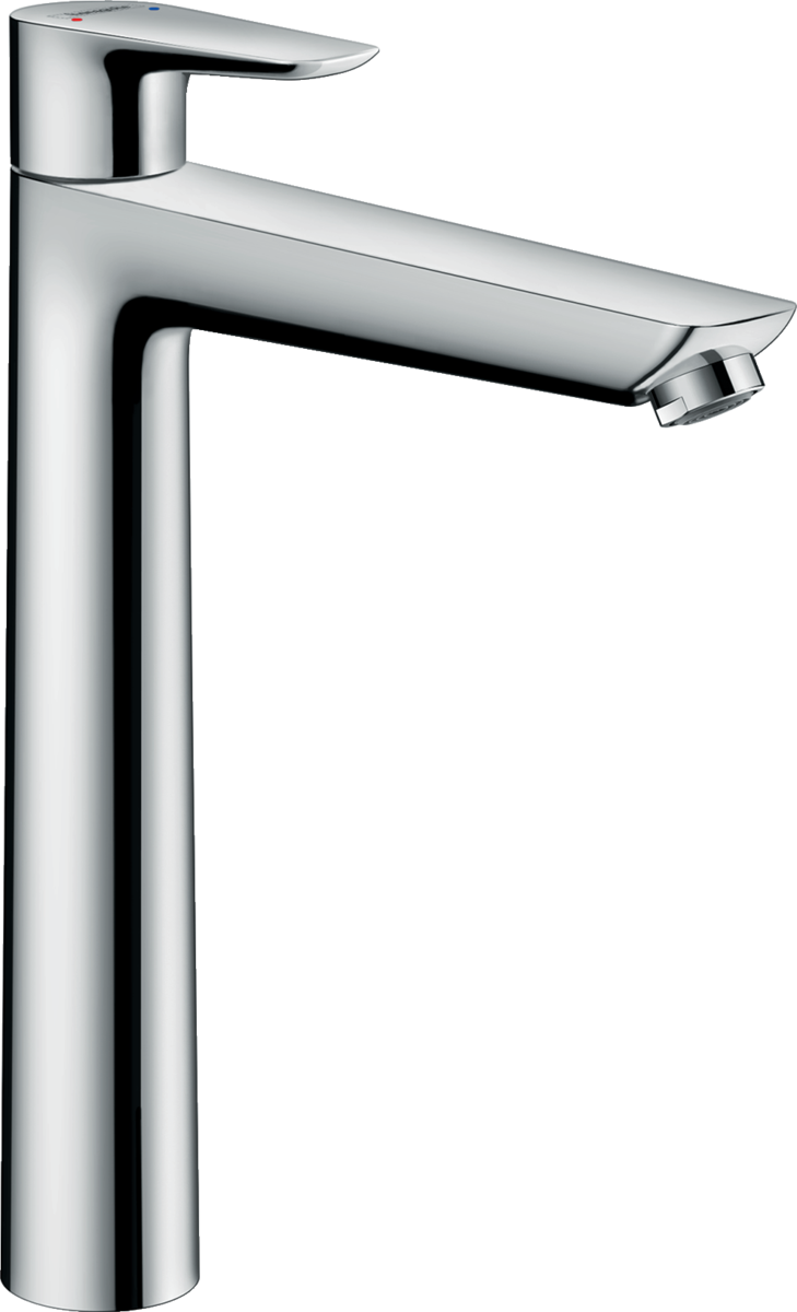 Hansgrohe Talis E chrome single lever basin mixer with sleek modern design and EcoSmart technology
