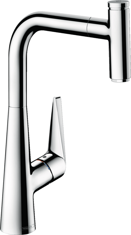 Hansgrohe Talis Select M51 Single Lever Kitchen Mixer 300 With Pull - out Spout Single Spray Mode - Chrome - 72821000 - TAP 'N' SHOWER
