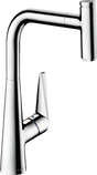 Hansgrohe Talis Select M51 Single Lever Kitchen Mixer 300 With Pull - out Spout Single Spray Mode - Chrome - 72821000 - TAP 'N' SHOWER