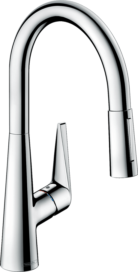 Hansgrohe Talis M51 Single Lever Kitchen Mixer 200 With Pull - out Spray 2 Spray Modes - Chrome - 72813000 - TAP 'N' SHOWER