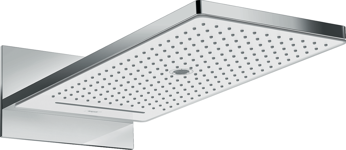 Hansgrohe Rainmaker Select Overhead Shower 580 3jet EcoSmart 9 L/min - White/Chrome - 24011400 - TAP 'N' SHOWER