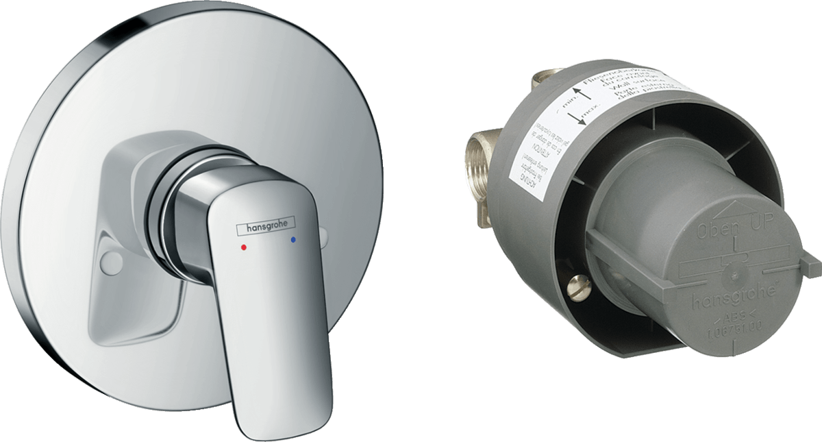 Hansgrohe Logis Manual Shower Mixer Set For Concealed Installation - Chrome - 71666000 - TAP 'N' SHOWER