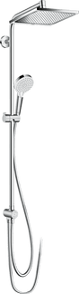 Hansgrohe Crometta E Showerpipe 240 1jet Ecosmart 9 L/min Reno - Chrome - 27289000 - TAP 'N' SHOWER