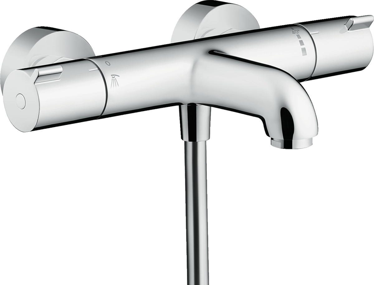 Hansgrohe Ecostat Thermostatic Bath Mixer 1001 CL For Exposed Installation - Chrome - 13201000 - TAP 'N' SHOWER