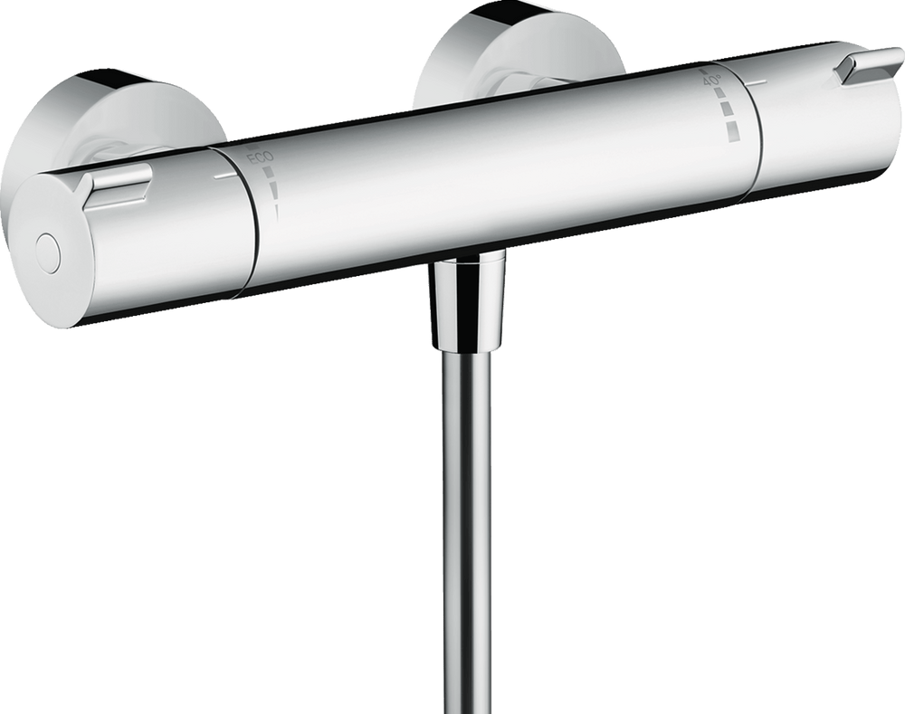 Hansgrohe Ecostat Thermostatic Shower Mixer 1001 CL For Exposed Installation - Chrome - 13211000 - TAP 'N' SHOWER