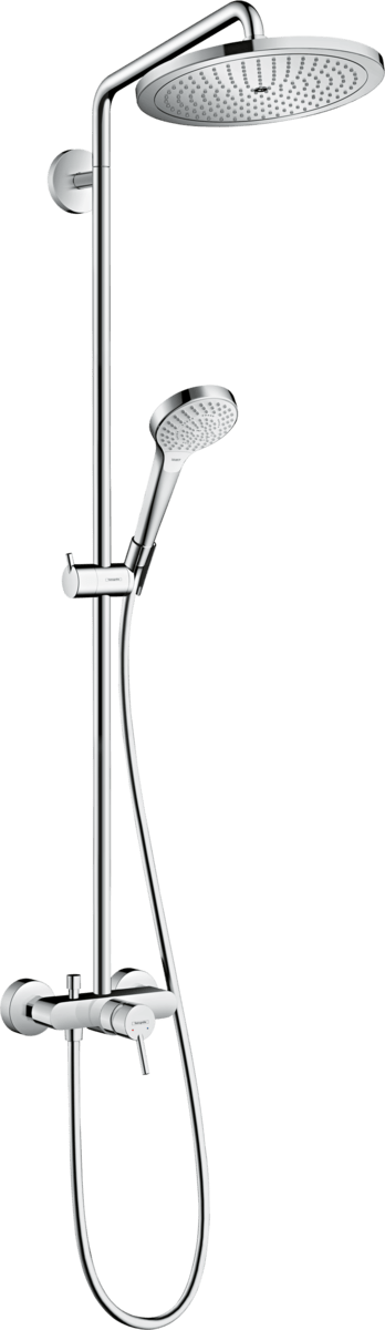 Hansgrohe Croma Select S Showerpipe 280 1jet With Manual Shower Mixer - Chrome - 26791000 - TAP 'N' SHOWER