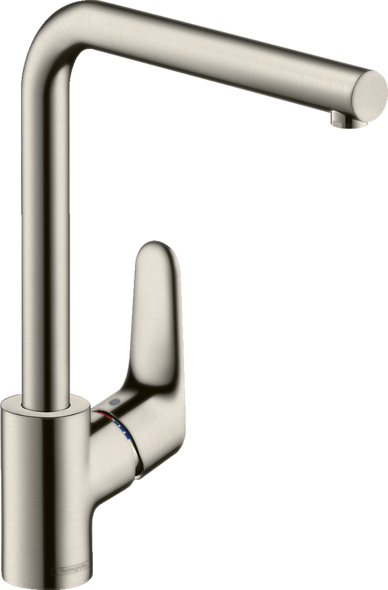Hansgrohe Focus M41 Single Lever Kitchen Mixer 280 Single Spray Mode - Stainless Steel - 31817800 - TAP 'N' SHOWER