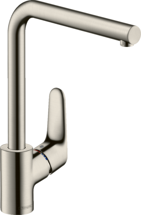 Hansgrohe Focus M41 Single Lever Kitchen Mixer 280 Single Spray Mode - Stainless Steel - 31817800 - TAP 'N' SHOWER