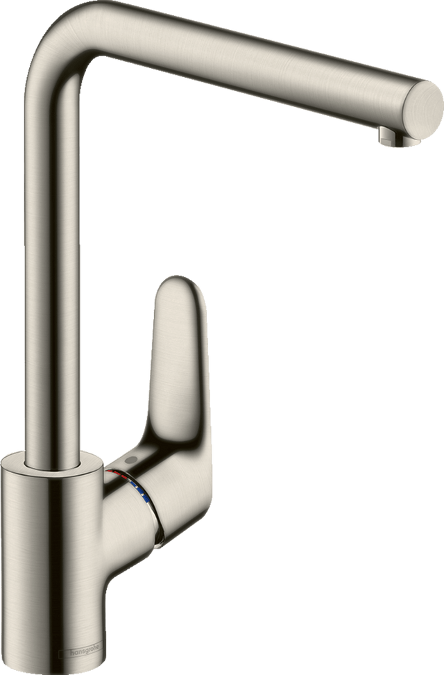 Hansgrohe Focus M41 Single Lever Kitchen Mixer 280 Single Spray Mode - Stainless Steel - 31817800 - TAP 'N' SHOWER