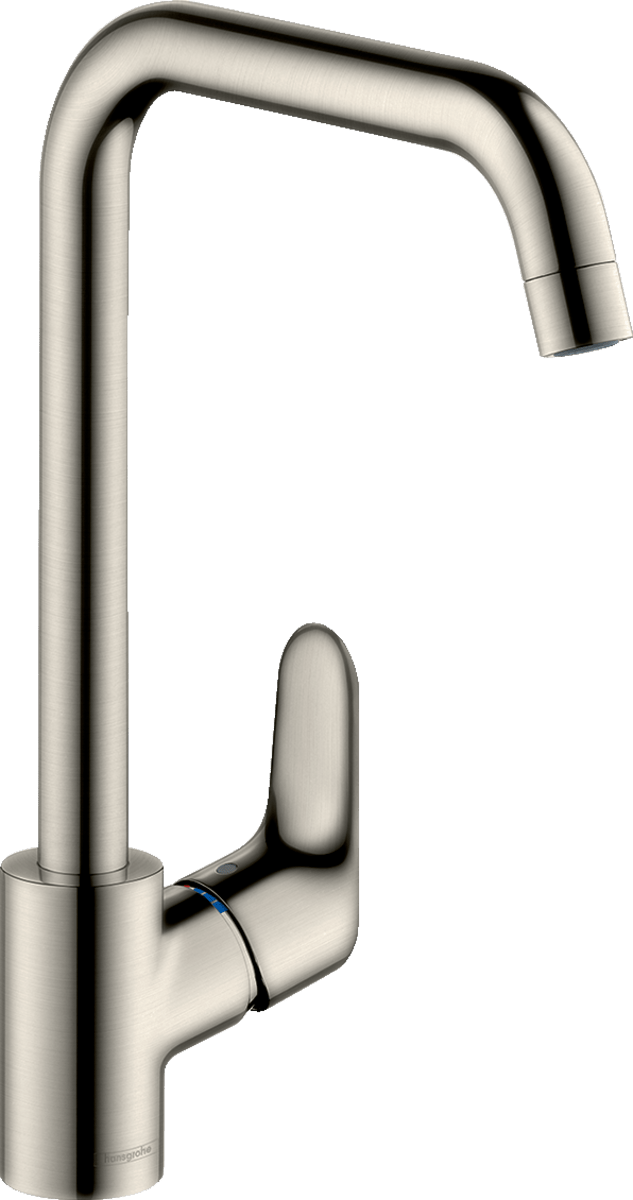 Hansgrohe Focus M41 Single Lever Kitchen Mixer 260 Eco Single Spray Mode - Stainless Steel - 31821800 - TAP 'N' SHOWER