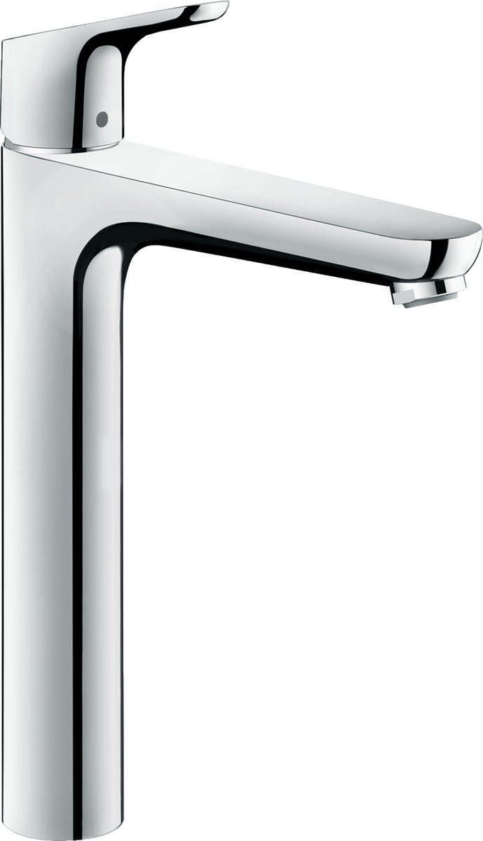 Hansgrohe Focus Single Lever Basin Mixer in chrome with ergonomic design and EcoSmart technology for water efficiency