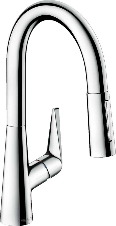 Hansgrohe Talis M51 Single Lever Kitchen Mixer 160 With Pull - out Spray 2 Spray Modes - Chrome - 72815000 - TAP 'N' SHOWER