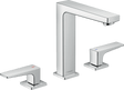 Hansgrohe Metropol 3 - hole Basin Mixer 160 with Lever Handles and Push - open Waste - Chrome - 32515000 - TAP 'N' SHOWER