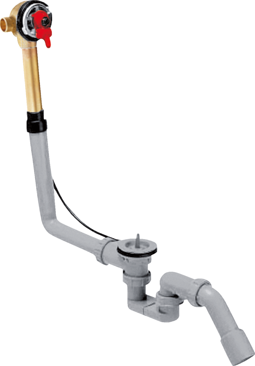 Hansgrohe Exafill Basic Set bath filler with waste and overflow for standard bathtubs