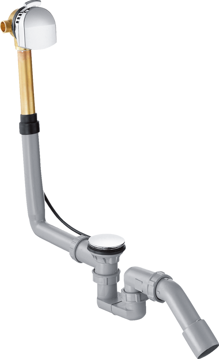 Hansgrohe Exafill Complete Set bath filler waste and overflow set in chrome for standard bathtubs