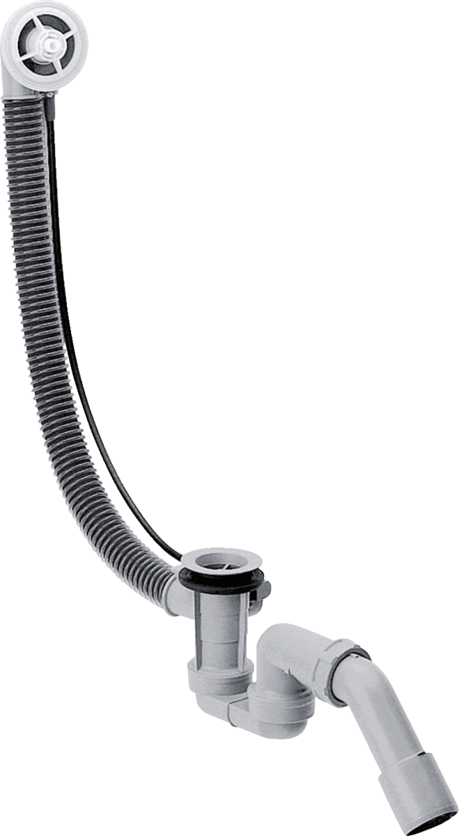 Hansgrohe Flexaplus Basic Set waste and overflow system for standard bathtubs with flexible pipe and chrome finish