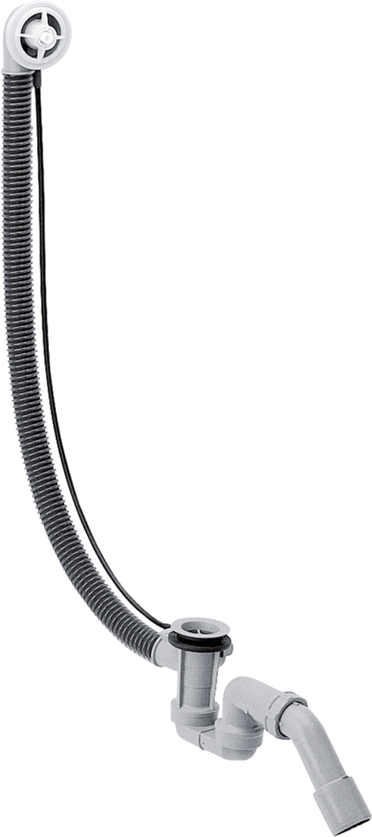 Hansgrohe Flexaplus Basic Set waste and overflow kit for large bathtubs with high capacity overflow and durable construction