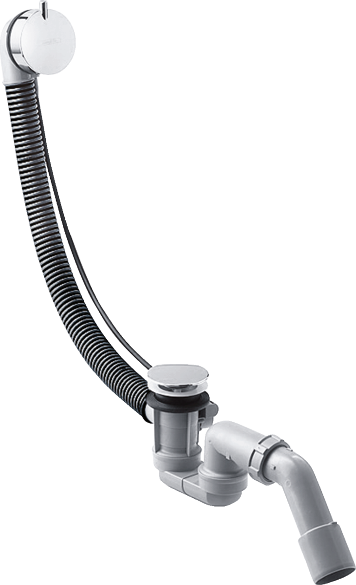 Hansgrohe Flexaplus S chrome bathtub waste and overflow set for standard tubs