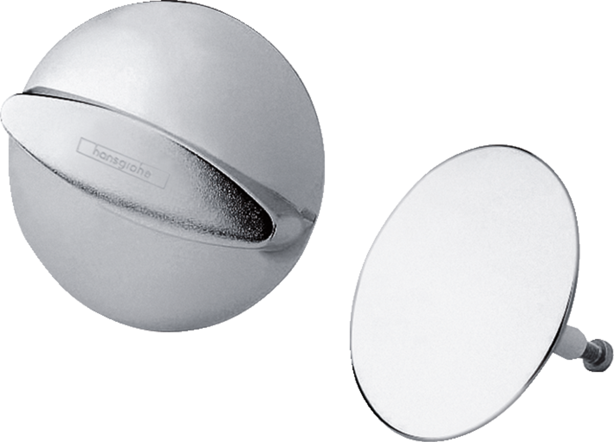 Hansgrohe Flexaplus Finish Set chrome waste and overflow covers for bathroom fittings