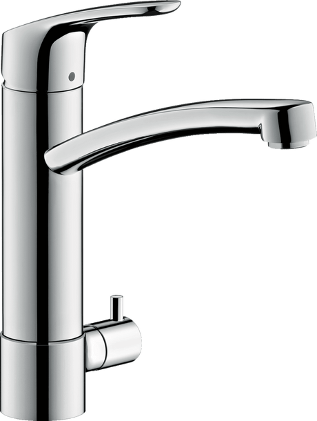 Hansgrohe Focus M41 Single Lever Kitchen Mixer 200 With Shut - off Valve For Additional Appliance Single Spray Mode - Chrome - 31803000 - TAP 'N' SHOWER