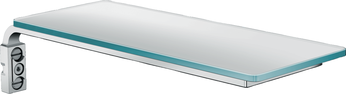 Hansgrohe Casetta Soap Dish E in white and chrome with sleek modern design and easy installation