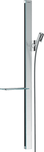 Hansgrohe Unica Shower Rail E 900 mm With Isiflex Shower Hose 1600 mm - Chrome - 27640000 - TAP 'N' SHOWER