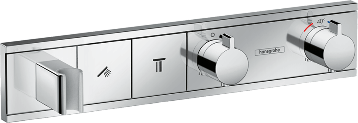 Hansgrohe Rainselect Thermostatic Mixer For Concealed Installation For 2 Outlets - Chrome - 15355000 - TAP 'N' SHOWER