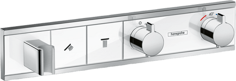 Hansgrohe Rainselect Thermostatic Mixer For Concealed Installation For 2 Outlets - White/Chrome - 15355400 - TAP 'N' SHOWER