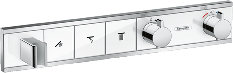Hansgrohe Rainselect Thermostatic Mixer For Concealed Installation For 3 Outlets - White/Chrome - 15356400 - TAP 'N' SHOWER